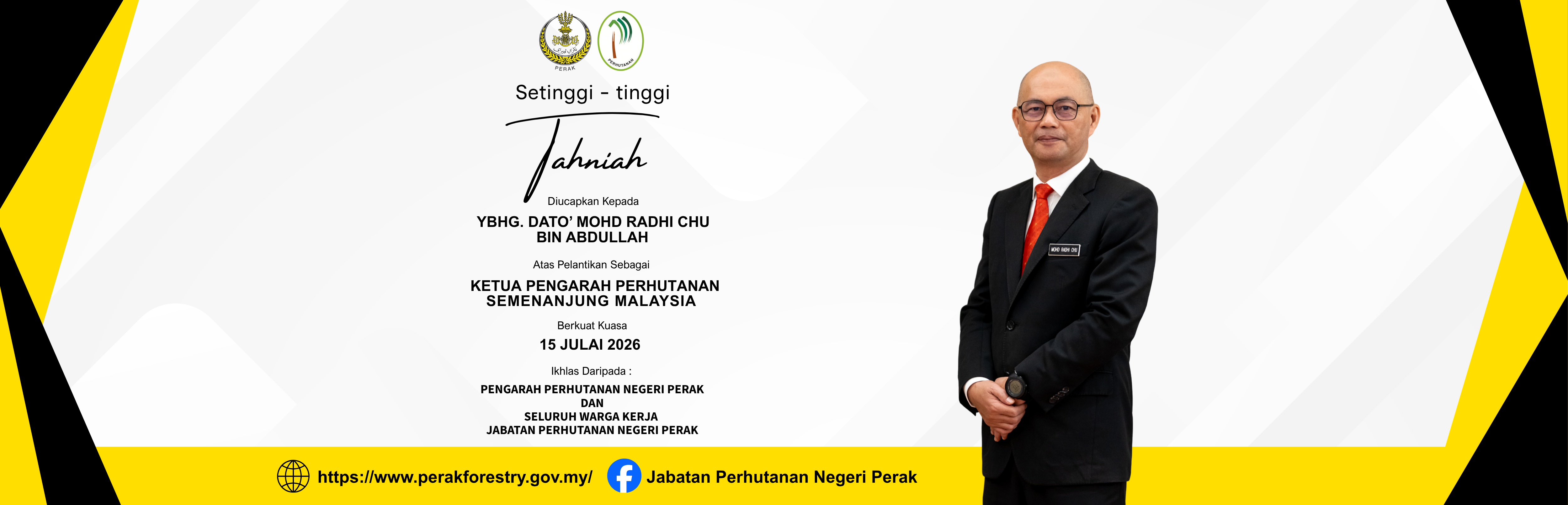 Pelantikan Pengarah Perhutanan Semenanjung Malaysia Baharu